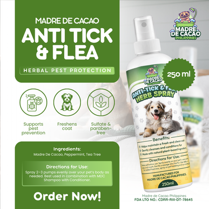 Anti-Tick and Flea Herb Spray