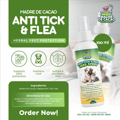 Anti-Tick and Flea Herb Spray